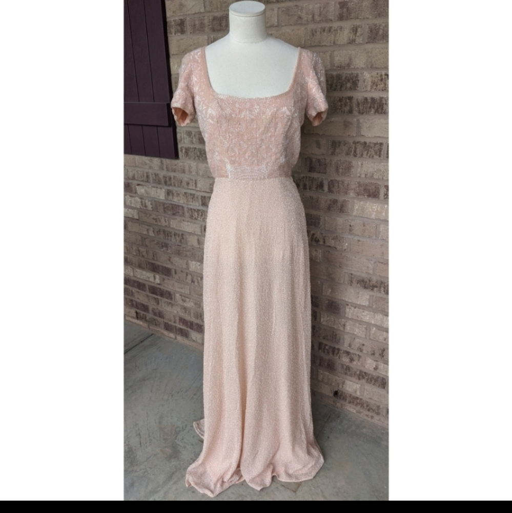 Vintage Tomasz starzewsk hand beaded dress